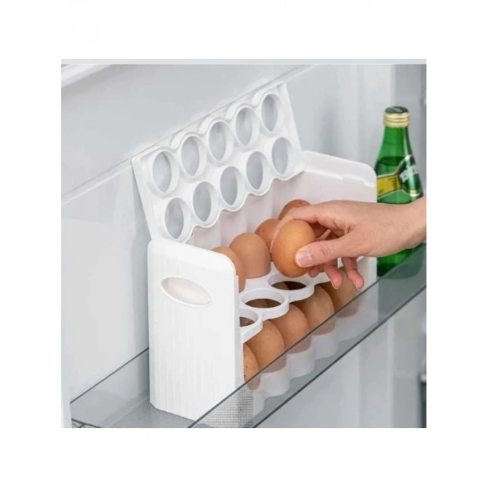 3 Katlı 30 Bölmeli Yumurtalık Buzdolabı Organizeri