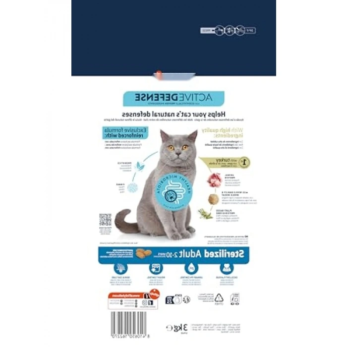 3 Kg Hindili Kısırlaştırılmış Kedi Maması