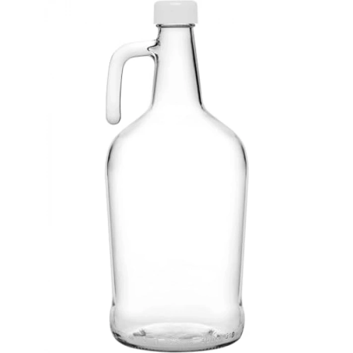 3 Litre Kapasiteli Kulplu Cam Galon Şişe