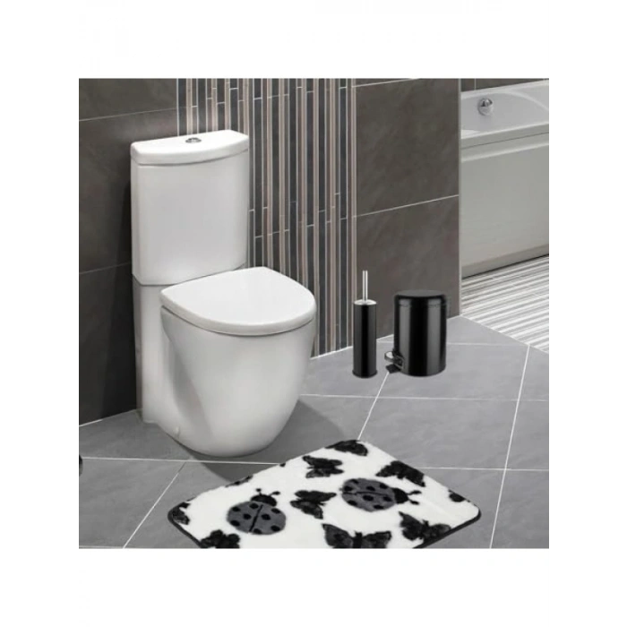 3 LT Pedallı Çöp Kovası ve Klozet Fırça Seti