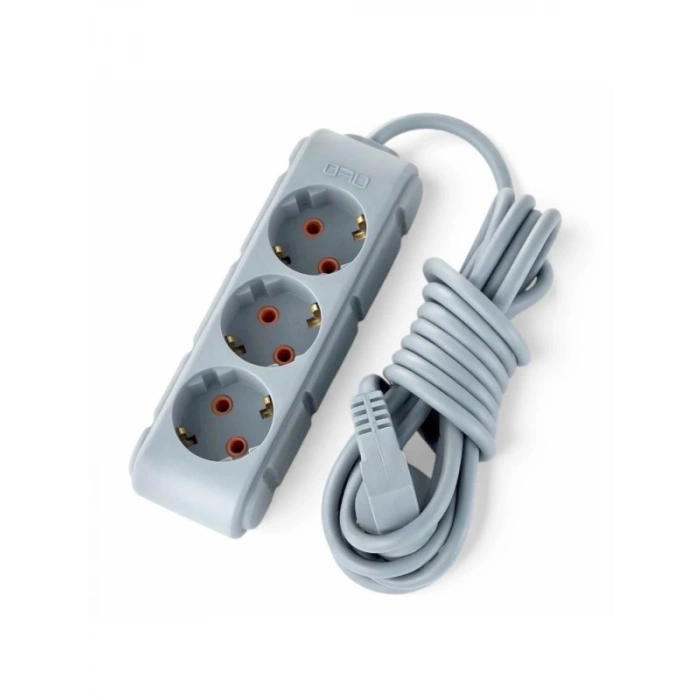 3lü 2 Metre Kablolu Topraklı Grup Priz