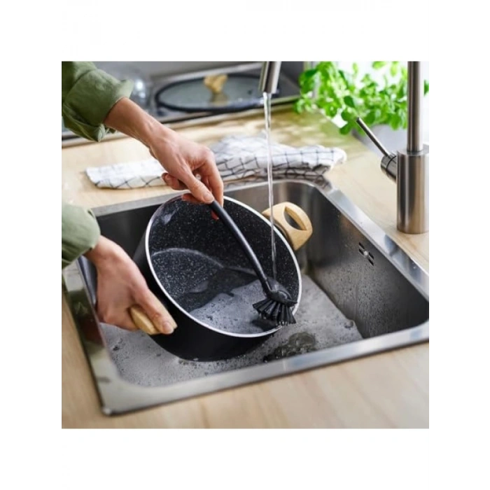 3lü Bulaşık Fırçası Seti - Koyu Gri