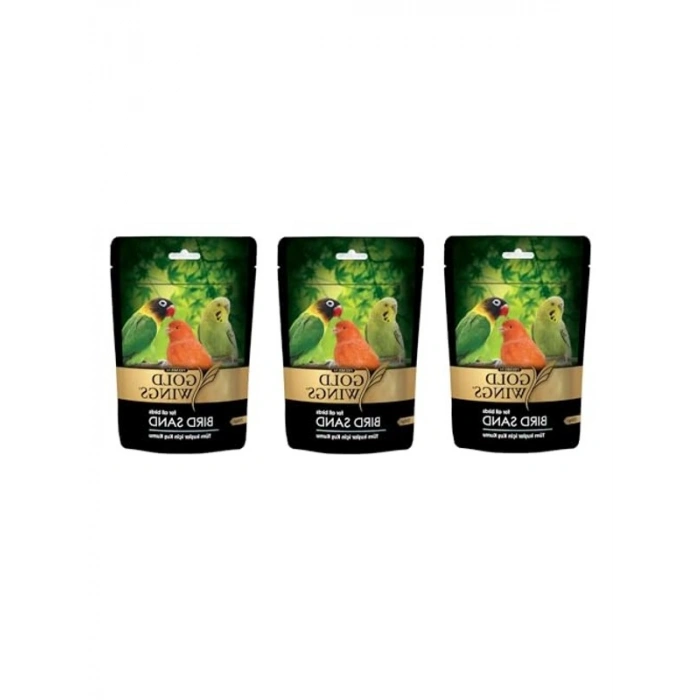 3lü Gold Wings Premium Kuş Kumu, 250 Gr Paket