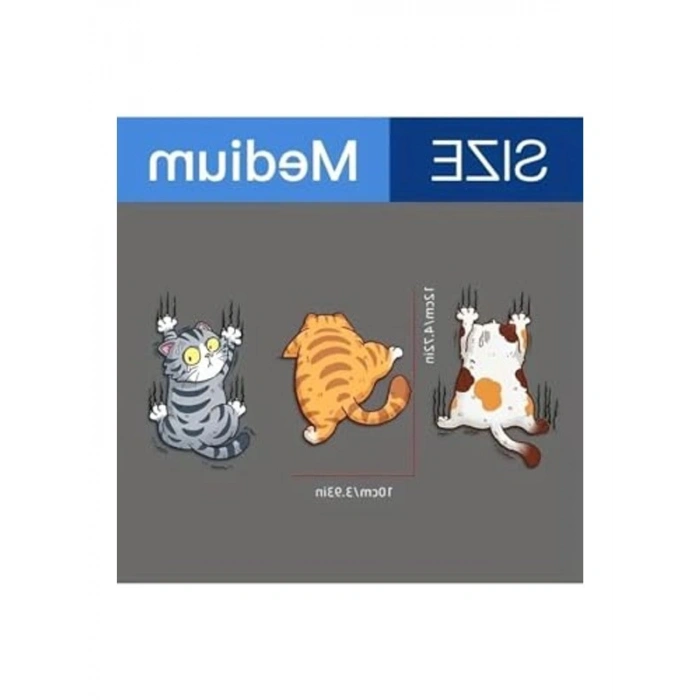 3lü Kedi Temalı Arabaya Yapışan Sticker Seti
