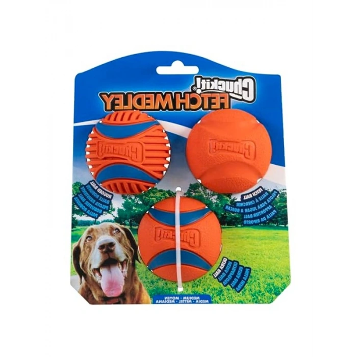 3lü Köpek Oyun Topu Seti, Ultra ve Rugged Toplarla Eğlence