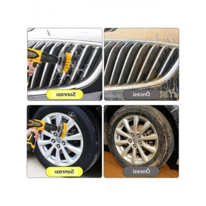 3lü Matkap Ucu Temizlik Fırçası Seti