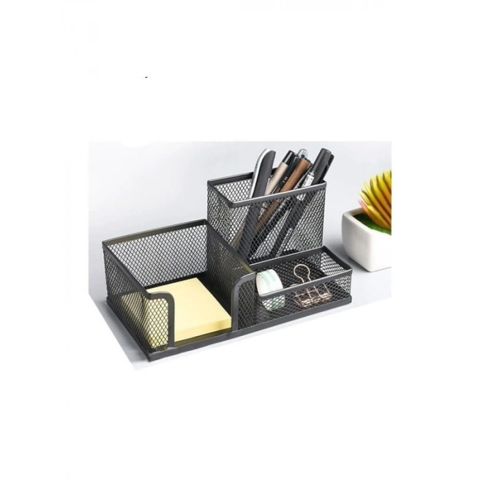 3lü Metal Kalemlik Seti, Fileli Tasarım