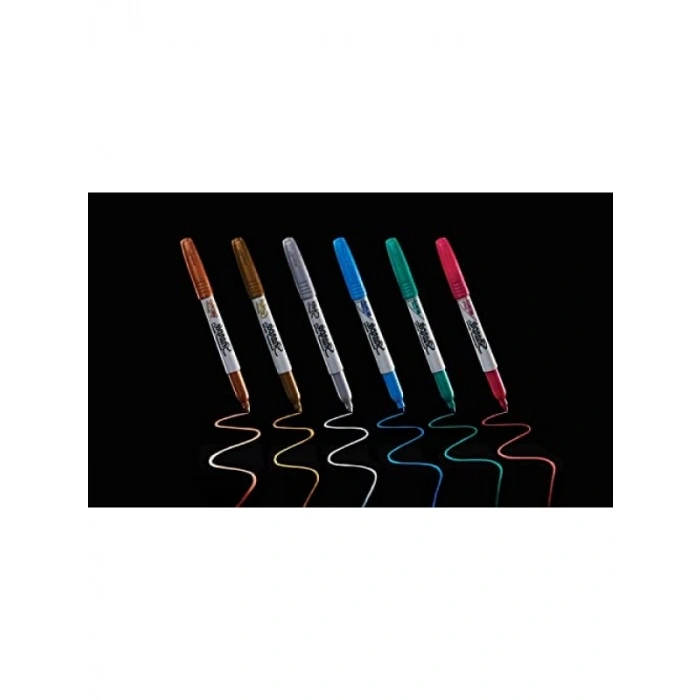 3lü Metalik Markör Seti - Kırmızı, Yeşil, Mavi