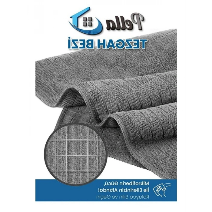 3lü Mikrofiber Temizlik Bezi, 6 Adet Farklı Renk Seti