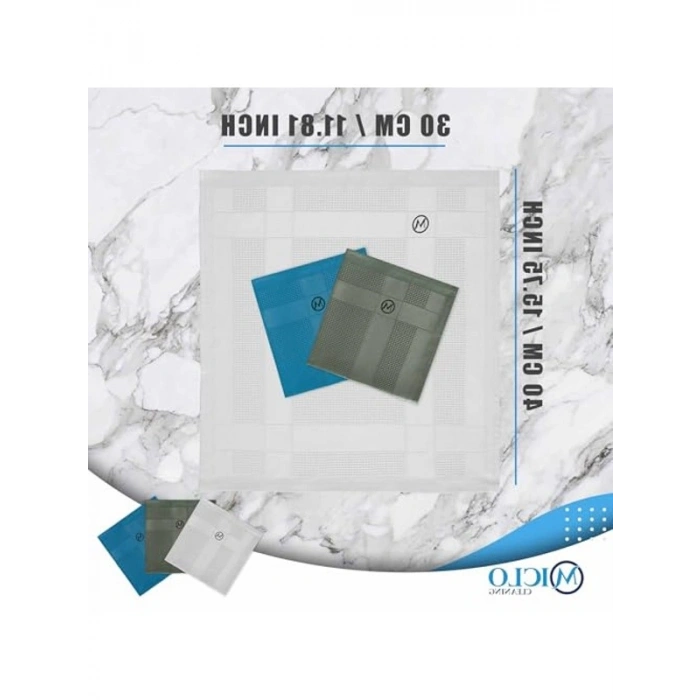 3lü Mikrofiber Temizlik Bezi Seti, 30x40 cm Boyut