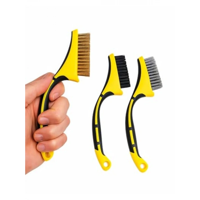 3lü Mini Tel Fırça Seti
