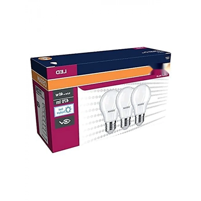 3lü Paket LED Beyaz Ampul, 470 Lm E27