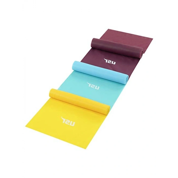 3lü Pilates Bant Seti - Dayanıklı TPR Materyal