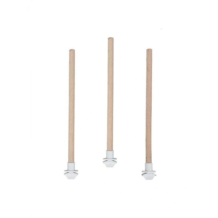 3lü Pürüzsüz Ahşap Kuş Tüneği, 40 cm