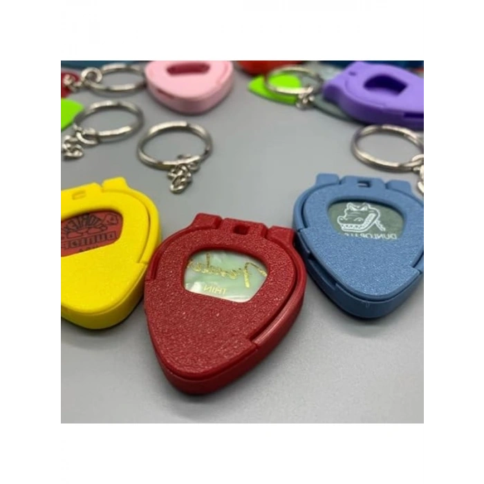 3lü set gitar pena tutucu anahtarlık, pratik kullanım için