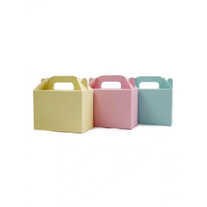 3lü Set Karışık Renkli El Geçme Hediye Kutusu - 10x14 cm