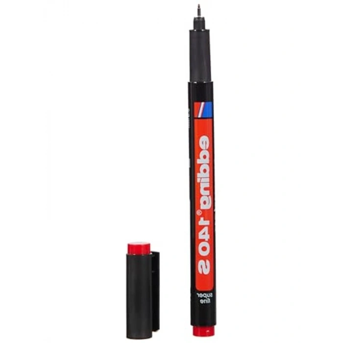 3lü Set Kırmızı Asetat Kalemi, 0.3 mm Yuvarlak Uç