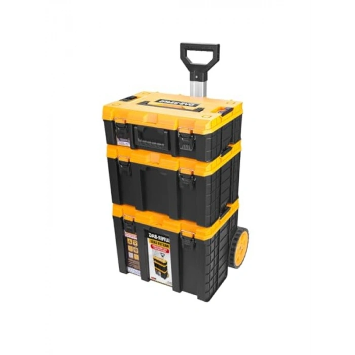 3lü Tekerlekli Alet Taşıma Çantası Seti - Modüler ve Dayanıklı