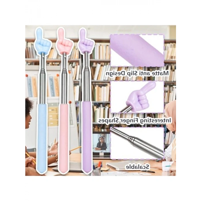 3lü Teleskopik Parmak Pointer İşaretçi Seti - Katlanabilir
