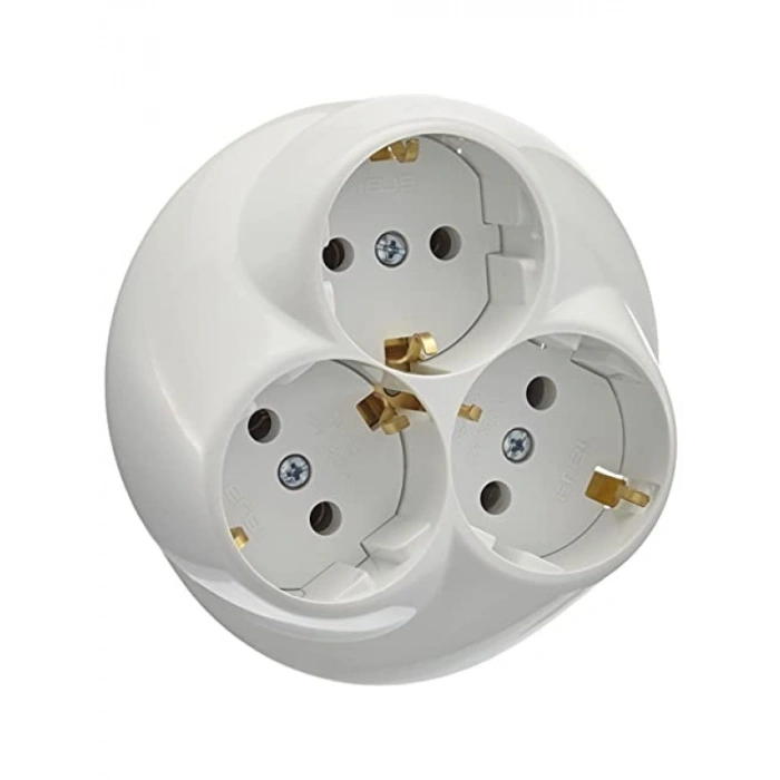 3lü Top Priz, Kompakt ve Modern Tasarım