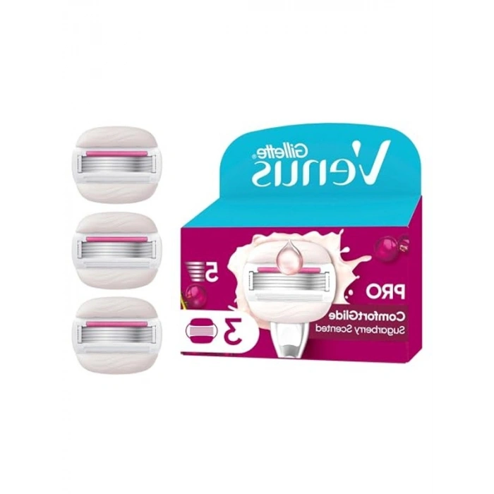 3lü Yedek Bıçak, Kadın Tıraş için Şekerli Kokulu Seçenek
