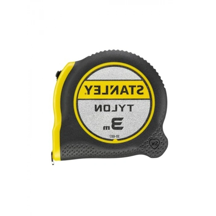 3 m Tylon Şerit Metre, Kaydırılabilir Uç Kancası ile