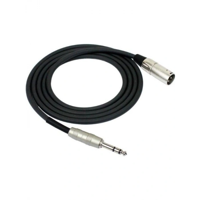 3 metre uzunluğunda XLR-TRS stereo kablo, ses iletimi için