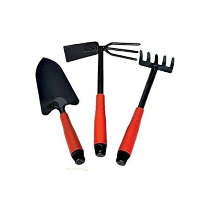 3 Parça Hobi Bahçe Seti (Tırmık, Kürek)