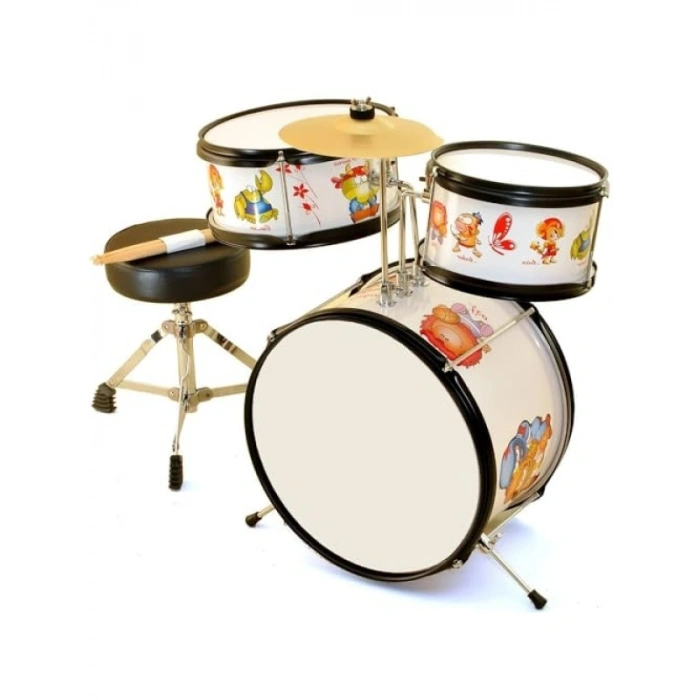 3 Parça Junior Davul Seti - Müzikal Başlangıç için İdeal