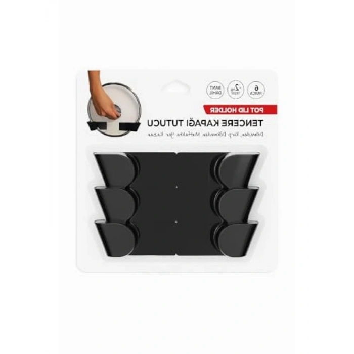 3 Parça Kendinden Yapışkanlı Tencere Kapağı Tutucu Seti