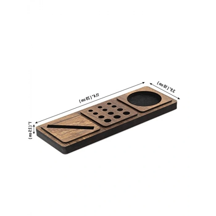 3 Parça Masaüstü Organizer, Ceviz Renk