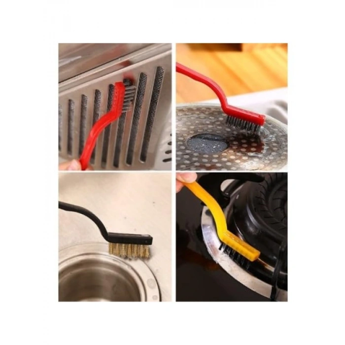 3 Parça Tel Fırça Temizlik Seti