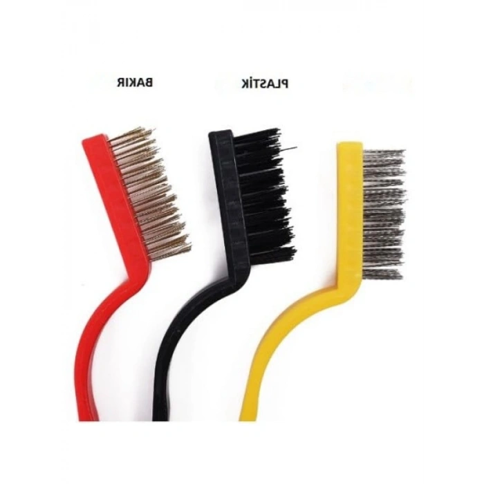 3 Parça Tel Fırça Temizlik Seti