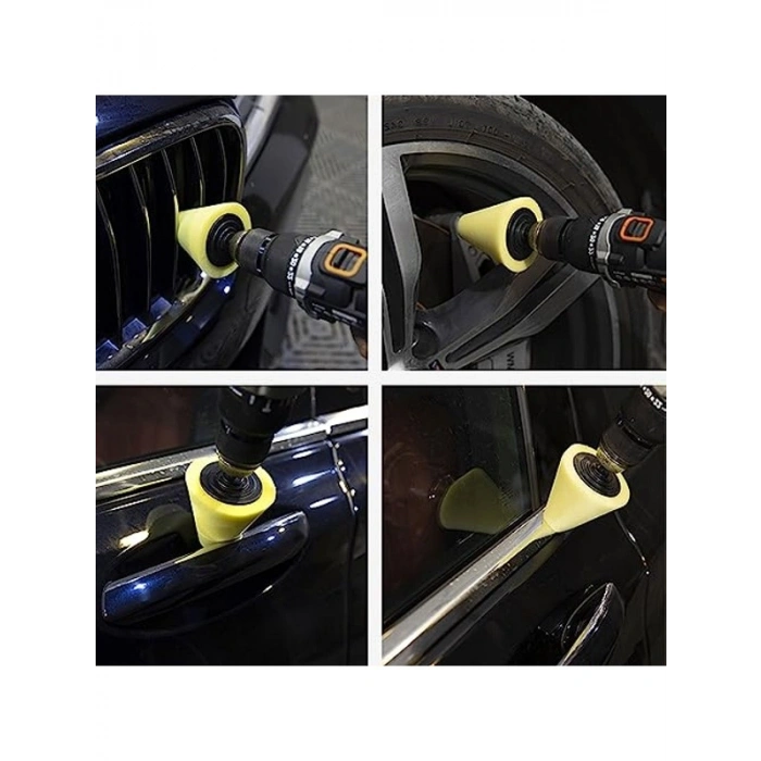 3 Parçalı Oto Parlatma Süngeri Seti, Pasta Cila Aksesuarı