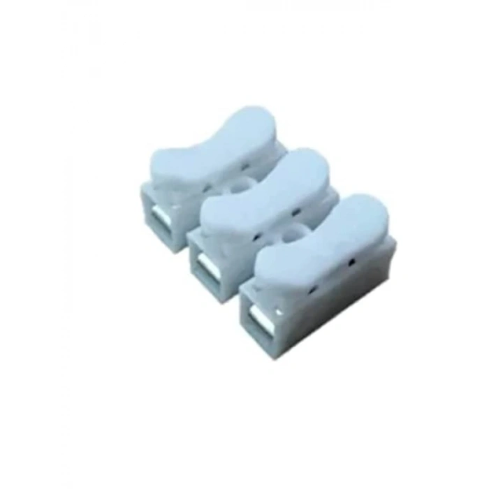 3 Pinli Vidasız Yaylı Kablo Klemens (10 Adet)