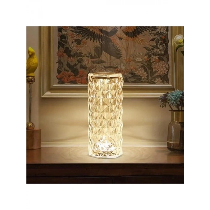 3 Renkli USB Kablolu LED Masa Lambası, Dokunmatik Kontrol