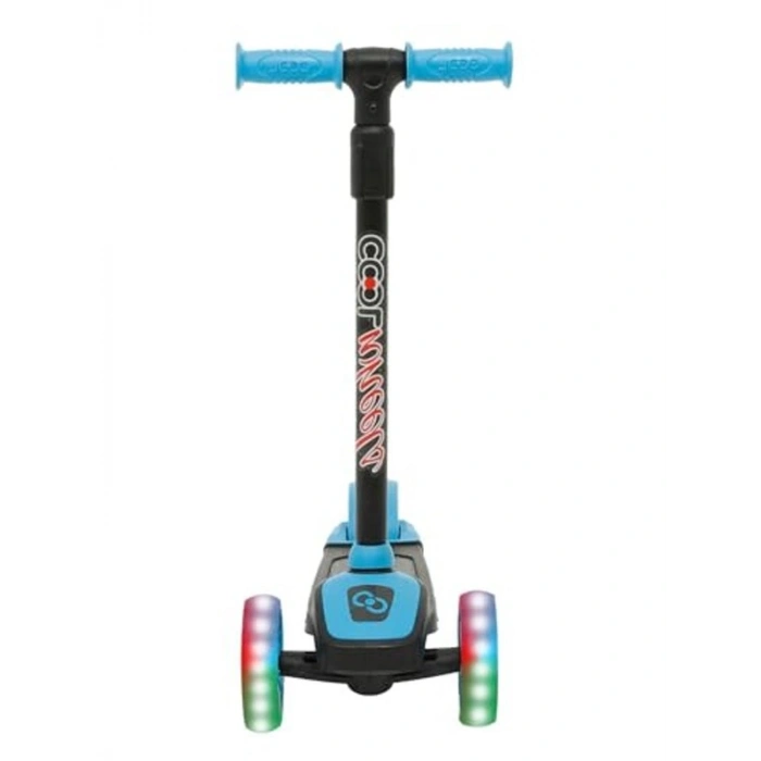 3 Tekerlekli Işıklı Scooter, Mavi Renkli ve Eğlenceli Tasarım