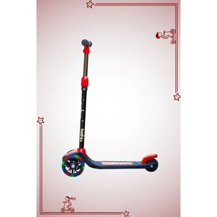 3 Tekerlekli Led Işıklı Scooter - 40 kg Taşıma Kapasitesi