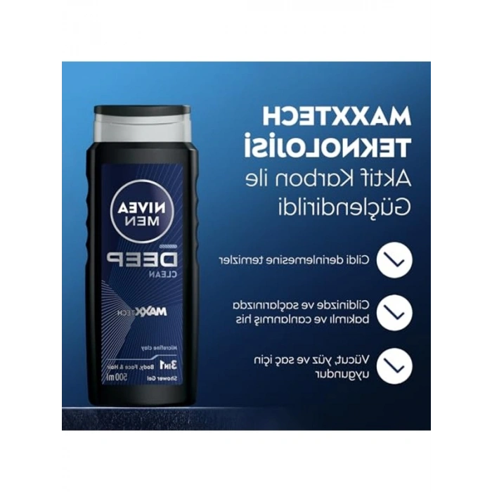 3ü 1 Arada Duş Jeli, Vücut Saç Yüz için 500ml