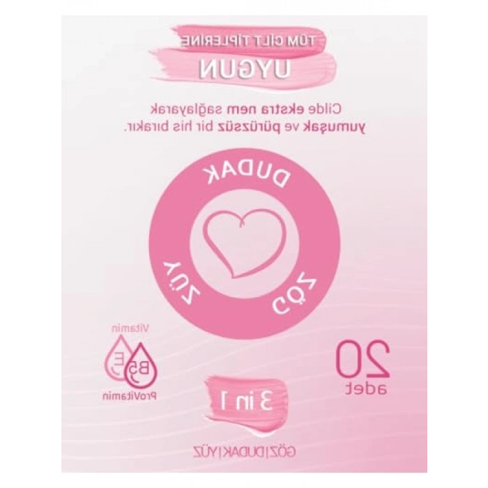 3ü 1 Arada Makyaj Temizleme Mendili - 240 Yaprak (12x20 cm)