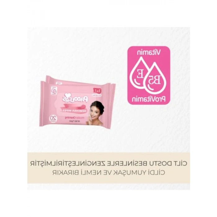 3ü 1 Arada Makyaj Temizleme Mendili - 240 Yaprak (12x20 cm)