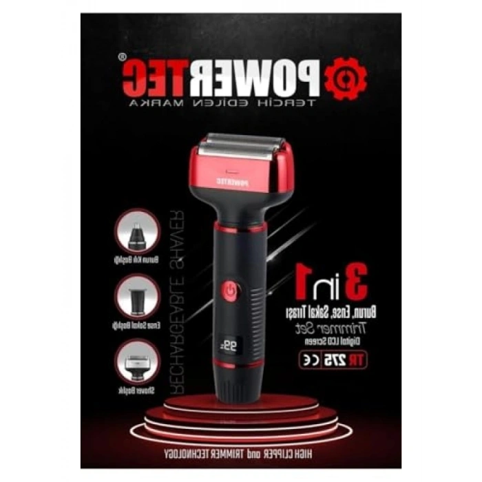 3ü 1 Arada Profesyonel Sakal Tıraş Makinesi Seti