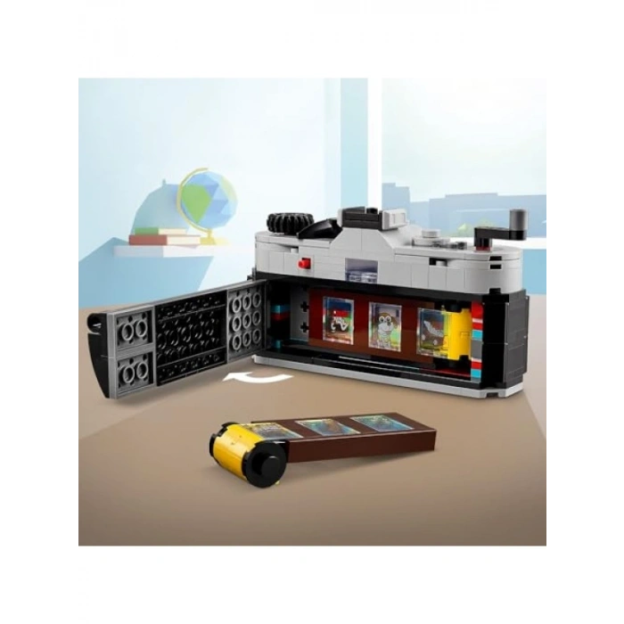 3ü 1 Arada Retro Fotoğraf Makinesi Yapım Seti - 261 Parça