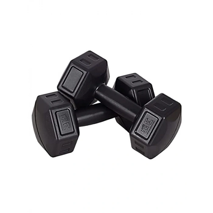 3 x 2 Adet Dambıl Seti - Toplam 6 Ağırlık - Altıgen Vinyl Kaplama