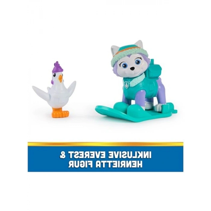 3 yaş ve üzeri çocuklar için kar aracı ve snowboard figürü seti
