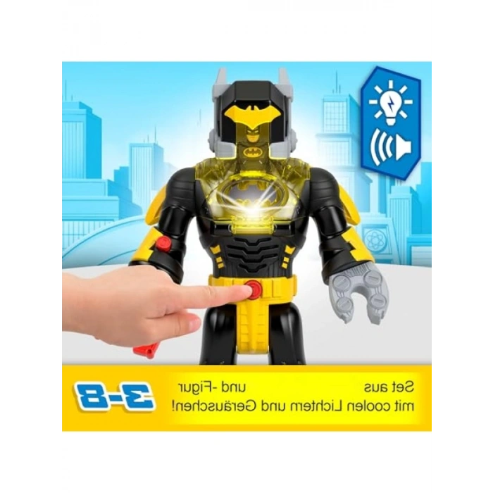 30 cm Boyunda Işıklı ve Sesli Robot Figürü ile Yaratıcı Oyun Seti