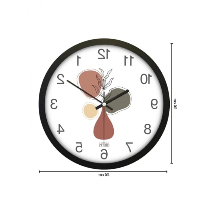 30 cm Gerçek Cam Sessiz Duvar Saati