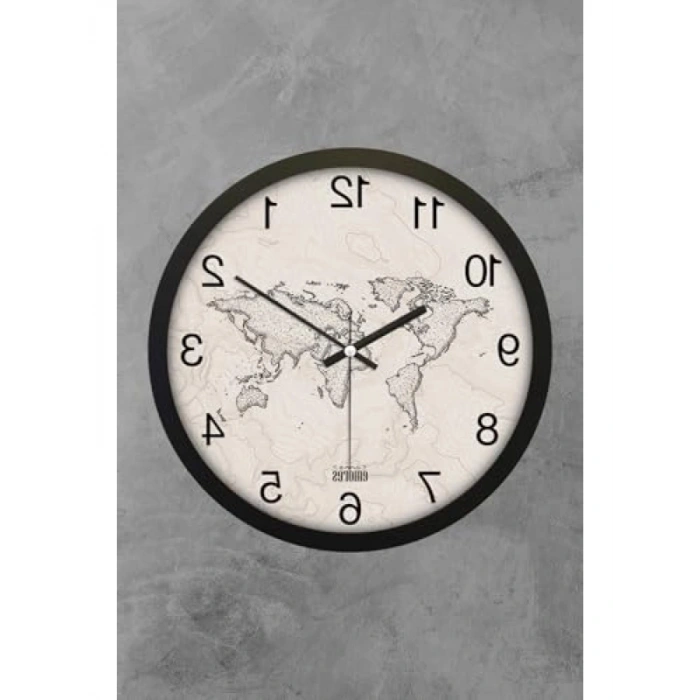 30 cm Gerçek Cam Sessiz Mekanizma Duvar Saati