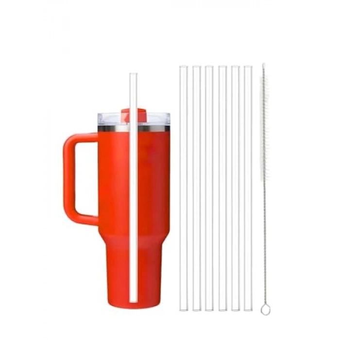 30 cm Tritan Pipet Seti - 6 Adet ve Temizleme Fırçası