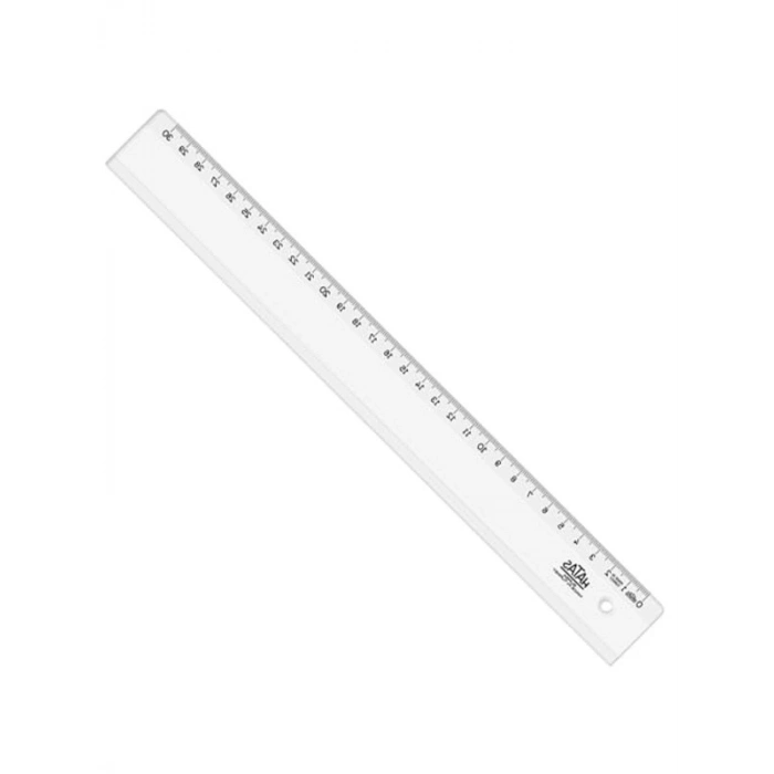 30 CM Uzunlu Geniş Plastik Cetvel - Ölçüm İçin İdeal